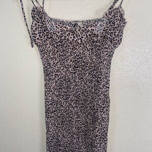 O. Vianca Leopard Print Dress